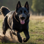 Black Colored German Shepherd